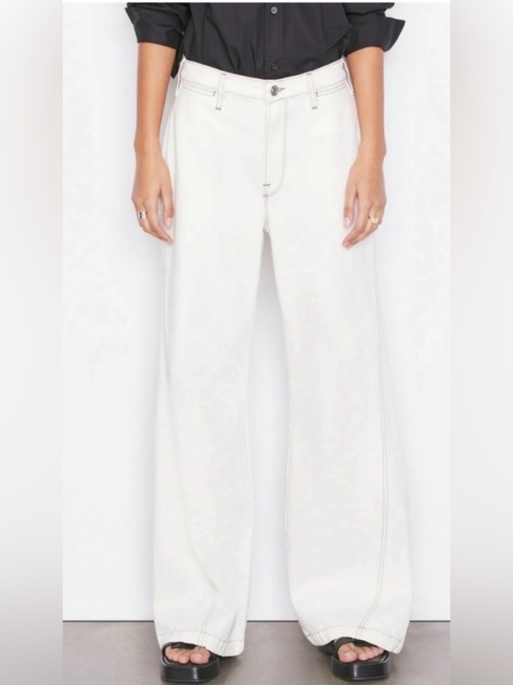 FRAME DENIM - LE PIXIE WIDE LEG JEANS